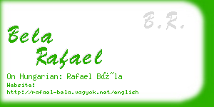 bela rafael business card